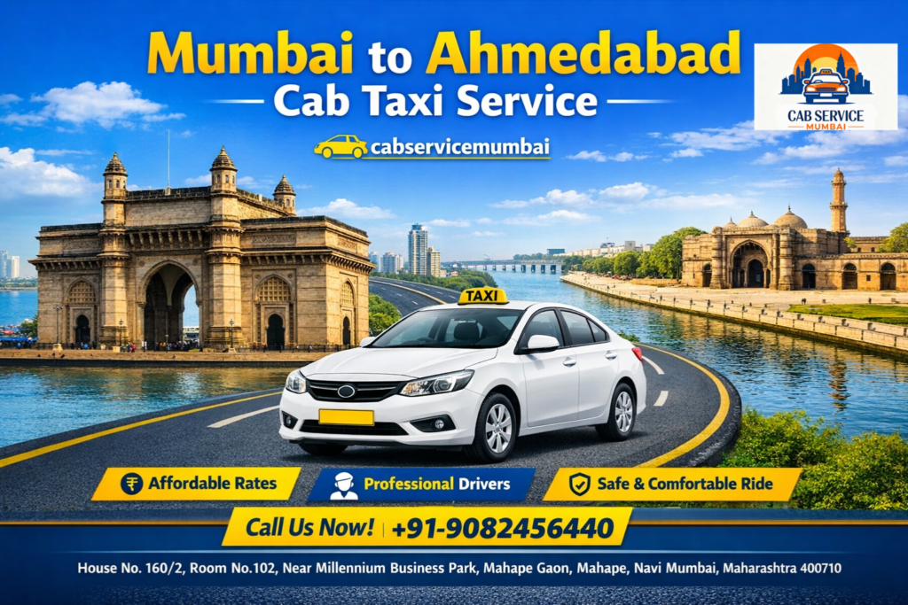 mumbai to ahmedabad cab taxi service