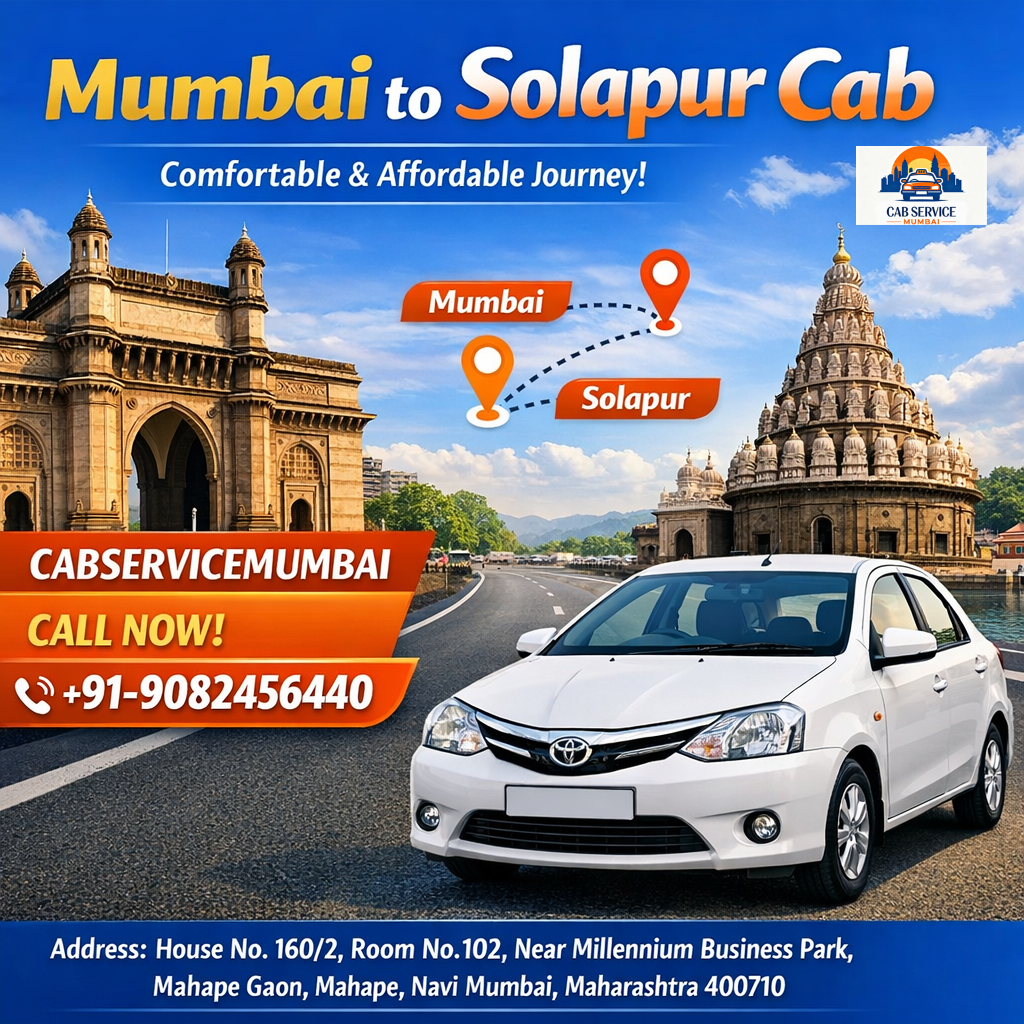 Mumbai to Solapur Cab Taxi