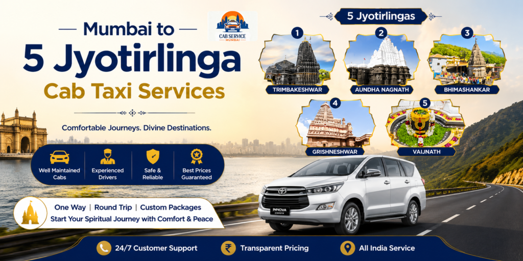 Mumbai to 5 Jyotirlinga cab