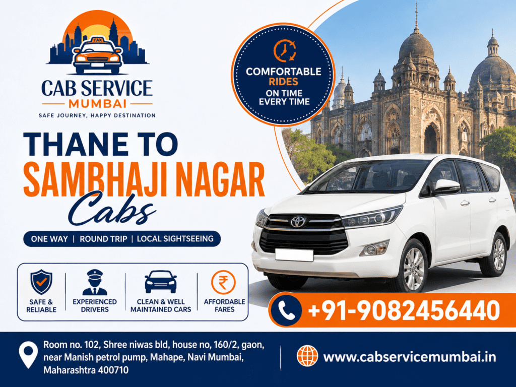Thane to Sambhaji Nagar Cabs