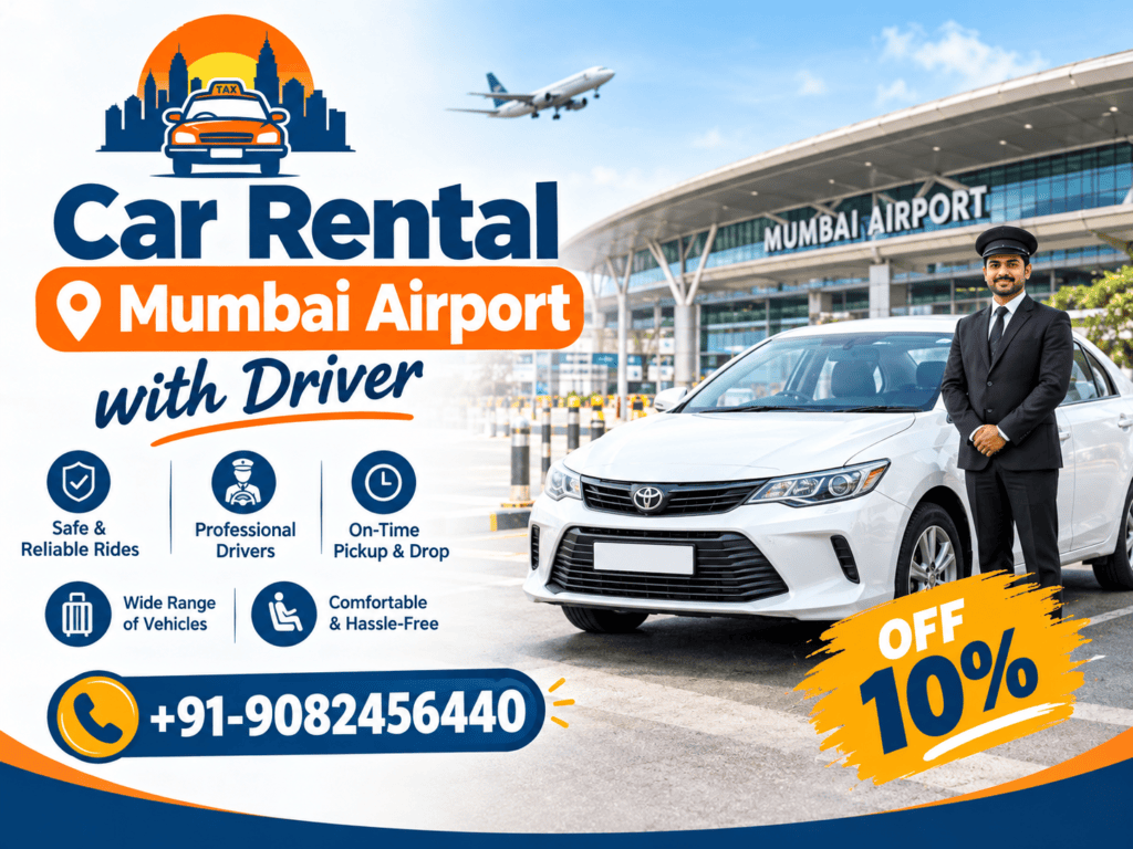 Car rental Mumbai airport with driver