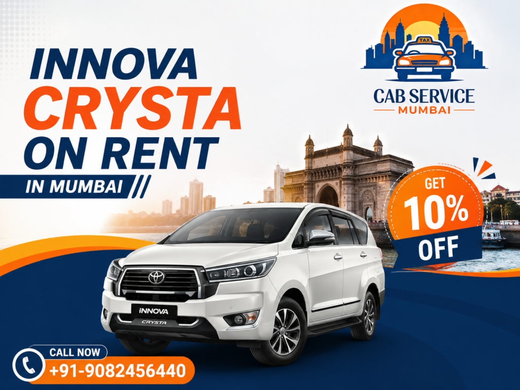 Innova Crysta on Rent in Mumbai