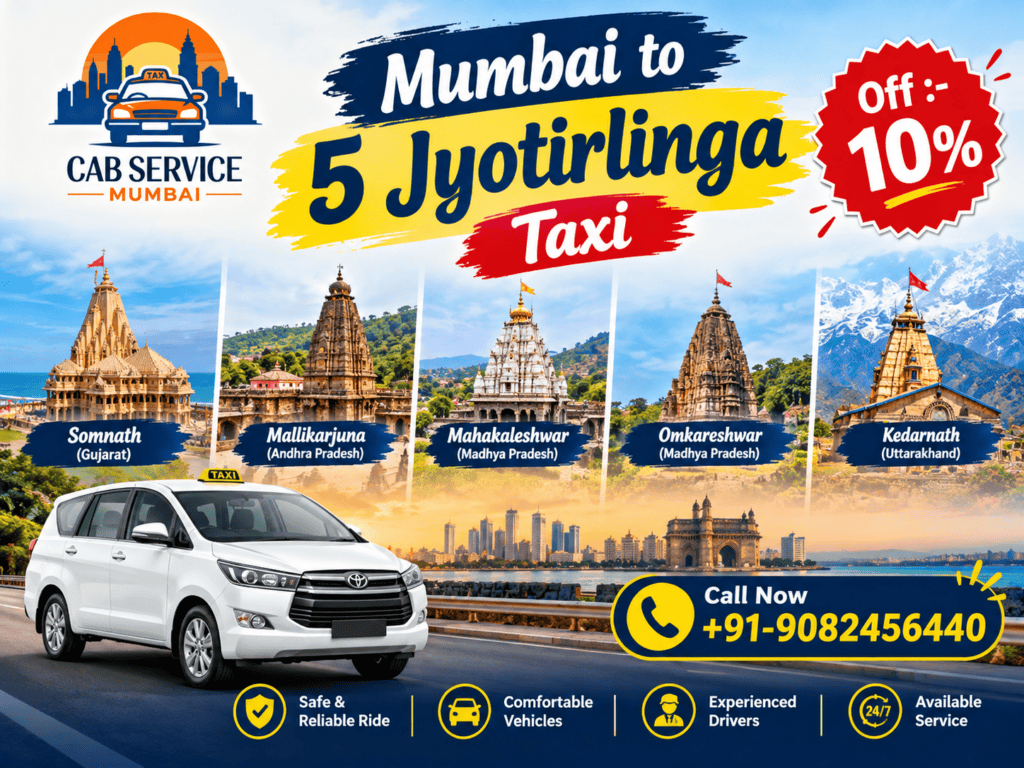 Mumbai to 5 Jyotirlinga Taxi
