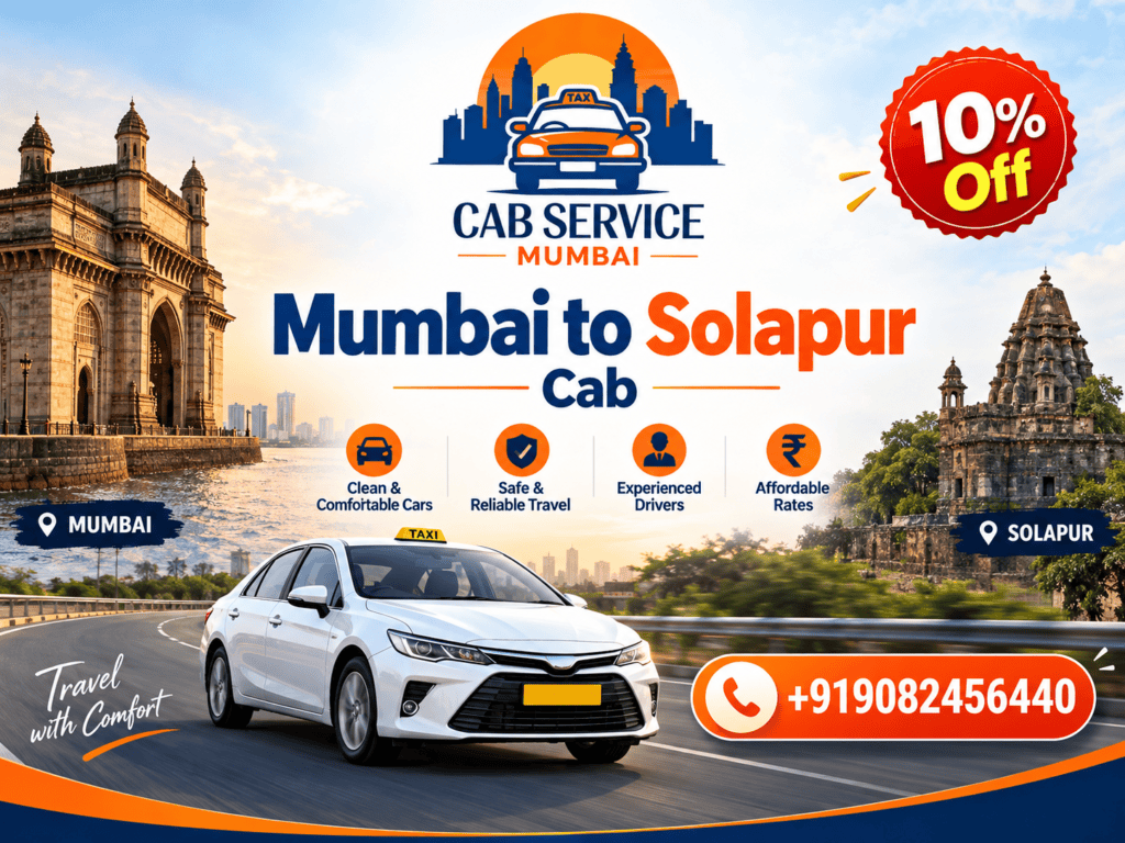 Mumbai to Solapur Cab