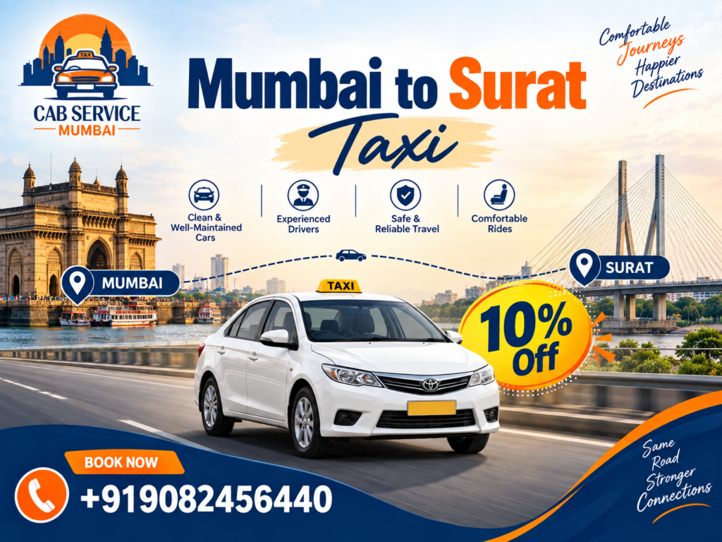 Mumbai to Surat Taxi
