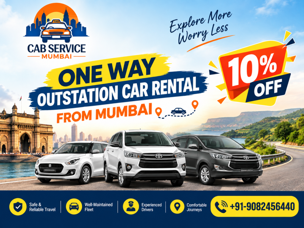 one way outstation car rental mumbai